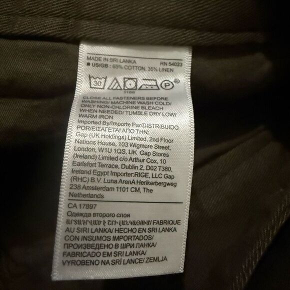 Banana Republic brow straight leg linen blend pants size 12 - Picture 6 of 7